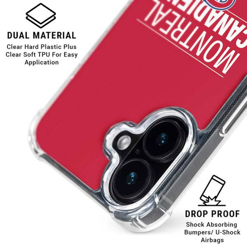 NHL Montreal Canadiens Lineup iPhone 16 MagSafe Case