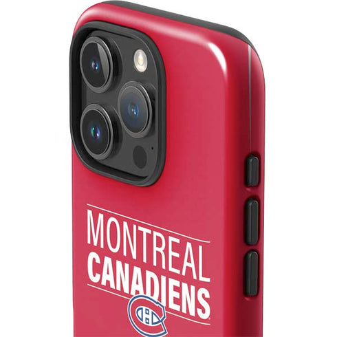 NHL Montreal Canadiens Lineup iPhone 16 Pro Max Impact Case