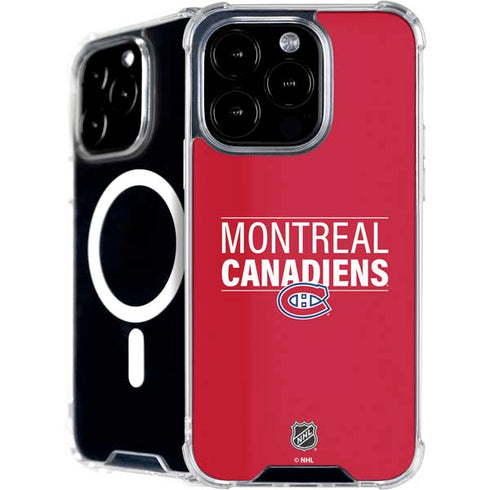 NHL Montreal Canadiens Lineup iPhone 16 Pro Max MagSafe Case