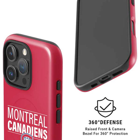 NHL Montreal Canadiens Lineup iPhone 16 Pro Max Magsafe Impact Case