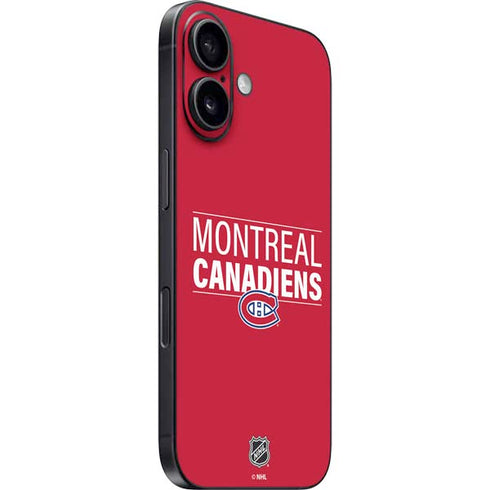 NHL Montreal Canadiens Lineup iPhone 16 Skin