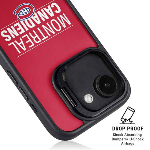 NHL Montreal Canadiens Lineup iPhone 16e Kickstand Case