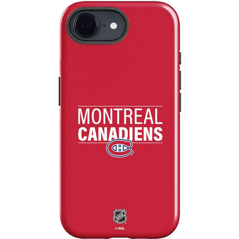 NHL Montreal Canadiens Lineup iPhone 16e Impact Case