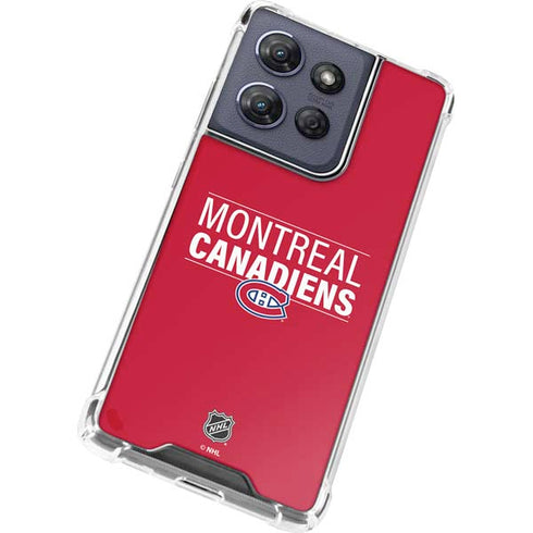 NHL Montreal Canadiens Lineup Moto G Play 5G (2025) Clear Case