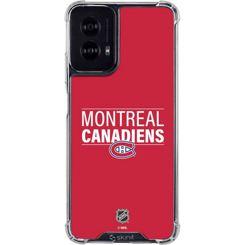 NHL Montreal Canadiens Lineup Moto G Power 5G (2024) Clear Case
