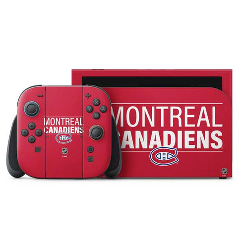 NHL Montreal Canadiens Lineup Nintendo Skins