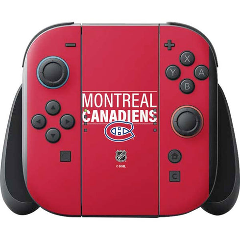 NHL Montreal Canadiens Lineup Nintendo Switch 2 (2025) with Joy-Con Skin