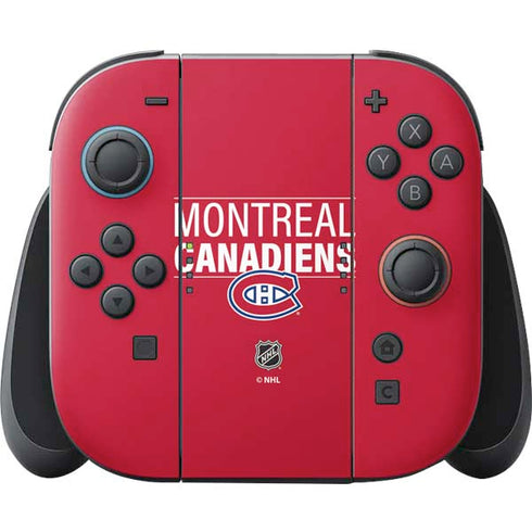 NHL Montreal Canadiens Lineup Nintendo Switch 2 (2025) Joy-Con Controller Skin