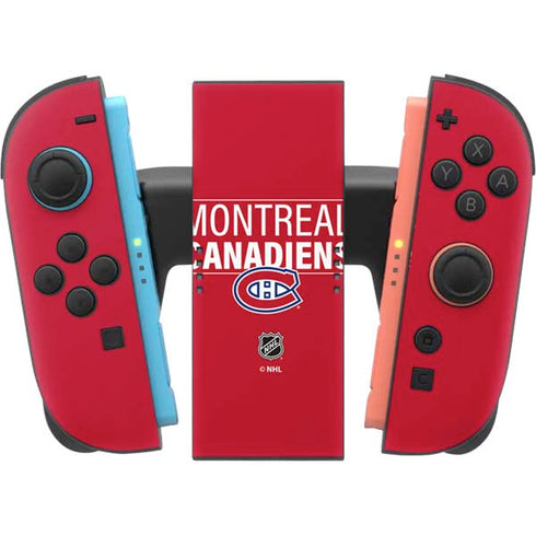 NHL Montreal Canadiens Lineup Nintendo Switch 2 (2025) Joy-Con Controller Skin