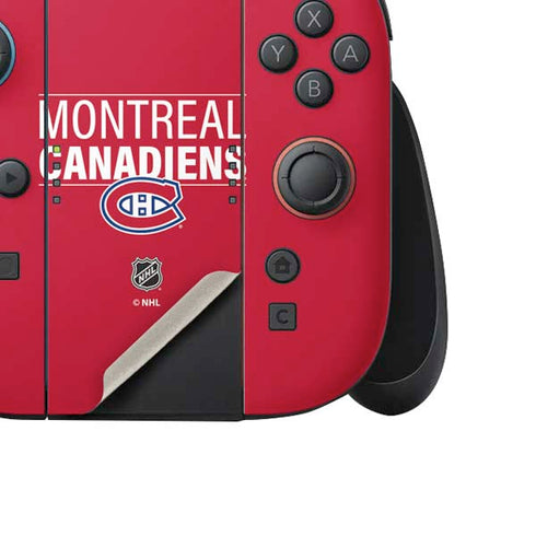 NHL Montreal Canadiens Lineup Nintendo Switch 2 (2025) Joy-Con Controller Skin