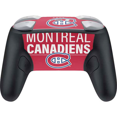 NHL Montreal Canadiens Lineup Nintendo Switch 2 (2025) Pro Controller Skin