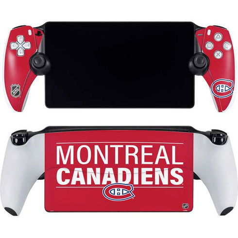 NHL Montreal Canadiens Lineup PlayStation Portal Remote Player Skin