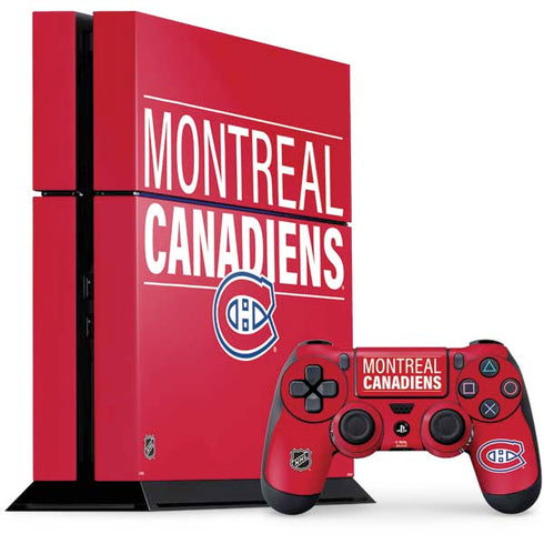 NHL Montreal Canadiens Lineup PlayStation PS4 Skins