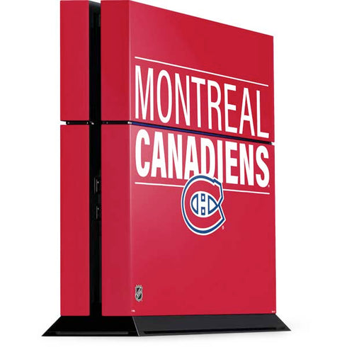 NHL Montreal Canadiens Lineup PlayStation PS4 Skins