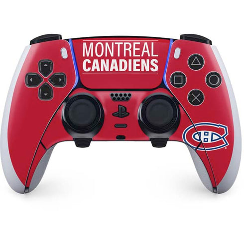 NHL Montreal Canadiens Lineup PS5 DualSense Edge Pro Controller Skin