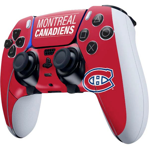 NHL Montreal Canadiens Lineup PS5 DualSense Edge Pro Controller Skin