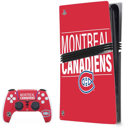 NHL Montreal Canadiens Lineup PS5 Pro Bundle Skin