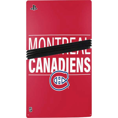 NHL Montreal Canadiens Lineup PS5 Pro Console Skin