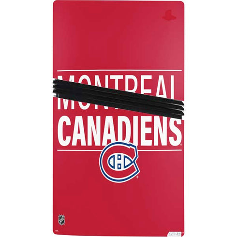 NHL Montreal Canadiens Lineup PS5 Pro Console Skin