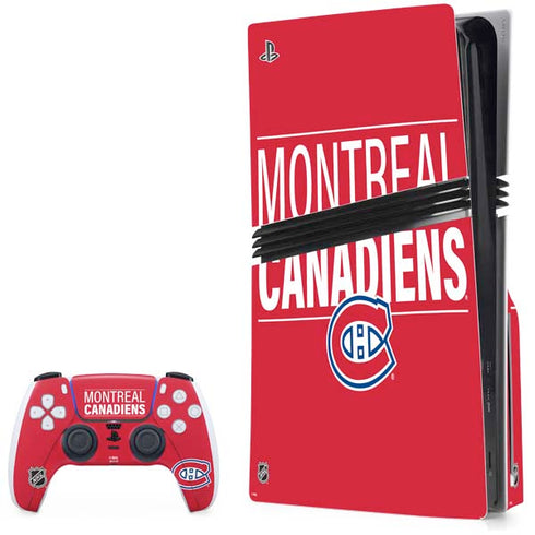 NHL Montreal Canadiens Lineup PS5 Pro Disk Bundle Skin