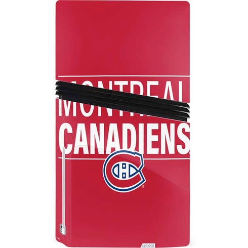 NHL Montreal Canadiens Lineup PS5 Pro Disk Console Skin