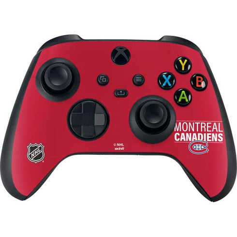 NHL Montreal Canadiens Lineup Xbox Series X Controller Skin