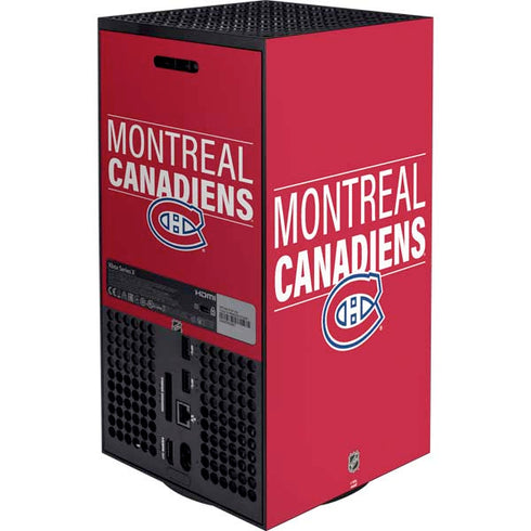 NHL Montreal Canadiens Lineup XBox Series X Digital Edition Bundle Skin