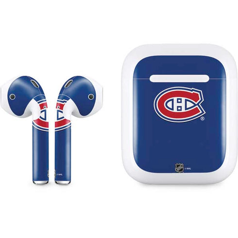 NHL Montreal Canadiens Solid Background Apple AirPods Skin