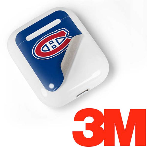 NHL Montreal Canadiens Solid Background Apple AirPods Skin