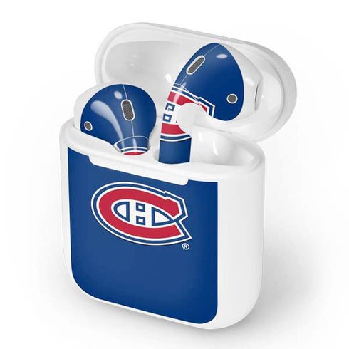 NHL Montreal Canadiens Solid Background Apple AirPods Skin