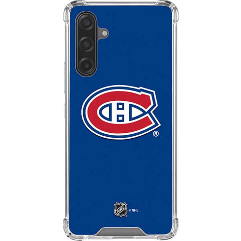 NHL Montreal Canadiens Solid Background Galaxy A17 Clear Case