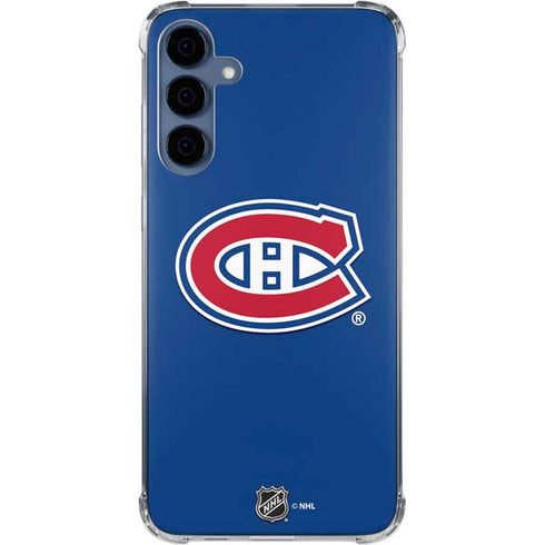 NHL Montreal Canadiens Solid Background Galaxy A35 5G Clear Case
