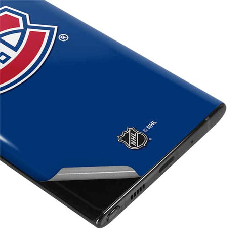 NHL Montreal Canadiens Solid Background Galaxy Note 10 Plus Skin