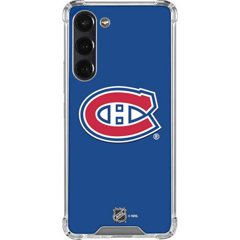 NHL Montreal Canadiens Solid Background Galaxy S24 FE Clear Case