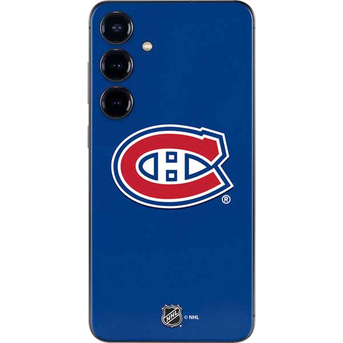 NHL Montreal Canadiens Solid Background Galaxy S24 Skin