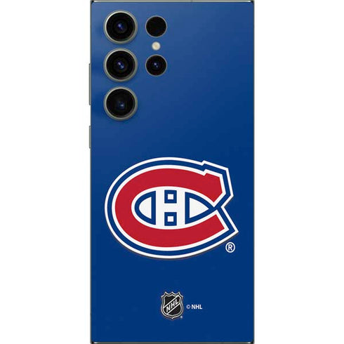 NHL Montreal Canadiens Solid Background Galaxy S24 Ultra Skin