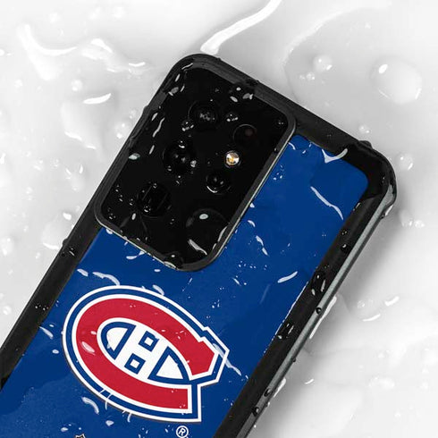 NHL Montreal Canadiens Solid Background Galaxy S24 Ultra Waterproof Case