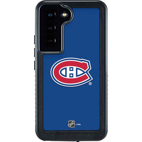 NHL Montreal Canadiens Solid Background Galaxy S24 Waterproof Case