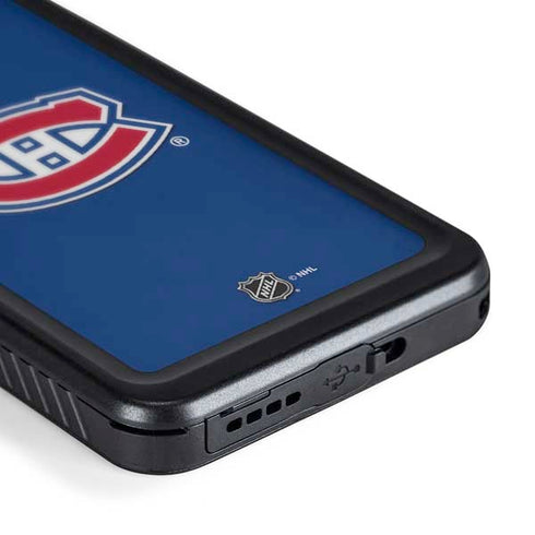 NHL Montreal Canadiens Solid Background Galaxy S24 Waterproof Case