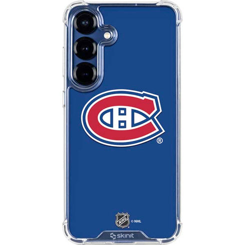 NHL Montreal Canadiens Solid Background Galaxy S25 Clear Case