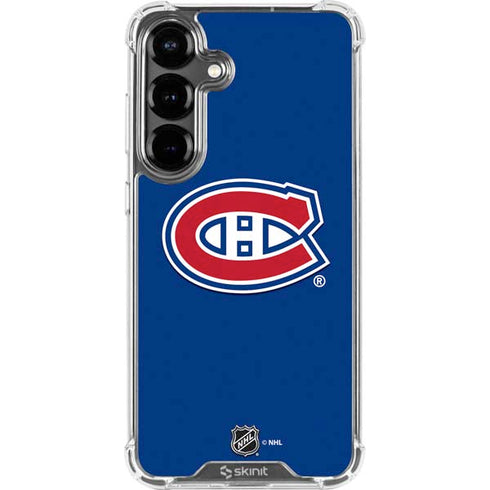 NHL Montreal Canadiens Solid Background Galaxy S26 Plus Clear Case