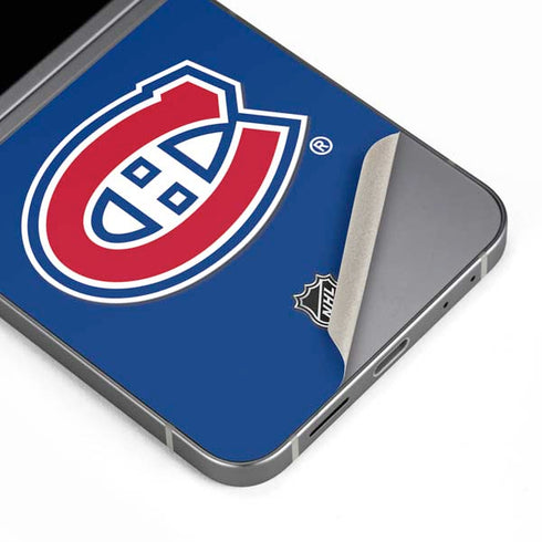 NHL Montreal Canadiens Solid Background Galaxy Z Flip6 Skin