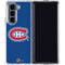 NHL Montreal Canadiens Solid Background Galaxy Z Fold5 5G Clear Case