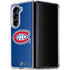 NHL Montreal Canadiens Solid Background Galaxy Z Fold5 5G Clear Case