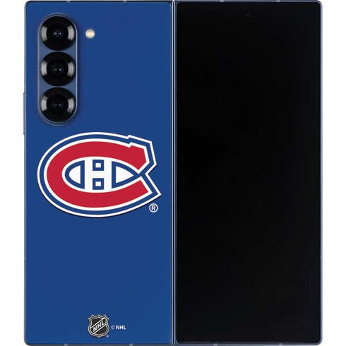 NHL Montreal Canadiens Solid Background Galaxy Z Fold6 Skin