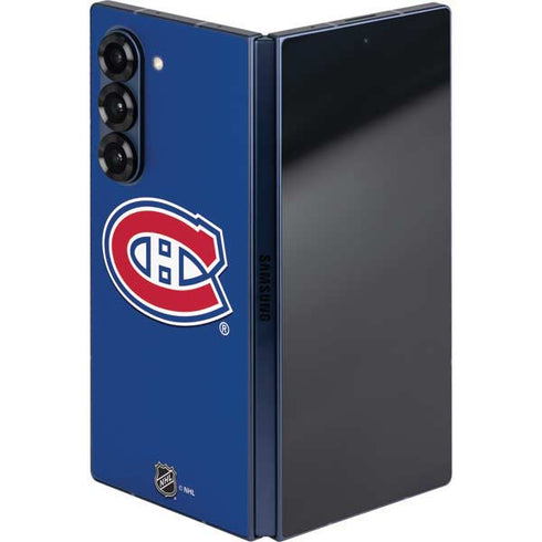 NHL Montreal Canadiens Solid Background Galaxy Z Fold6 Skin