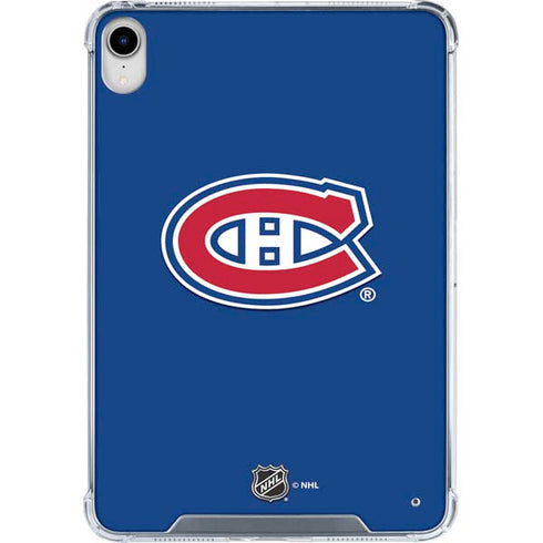 NHL Montreal Canadiens Solid Background iPad 11th Gen (2025) Clear Case