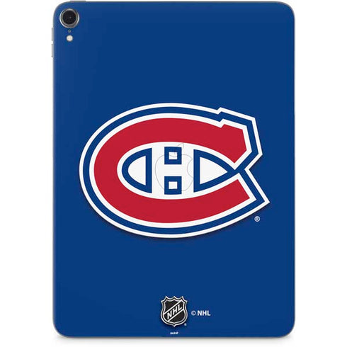 NHL Montreal Canadiens Solid Background Apple iPad Pro Skin