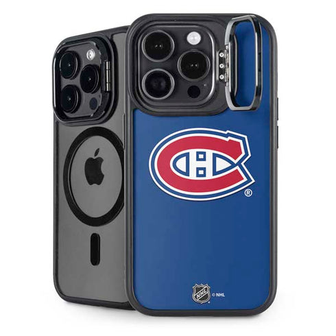 NHL Montreal Canadiens Solid Background iPhone 15 Pro Kickstand Case