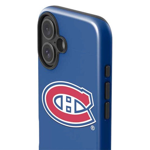 NHL Montreal Canadiens Solid Background iPhone 16 Impact Case